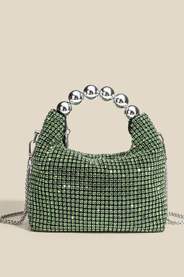 Glitter Zwarte Bucket Bag met Kettingen Zu verkaufen – Bild 2