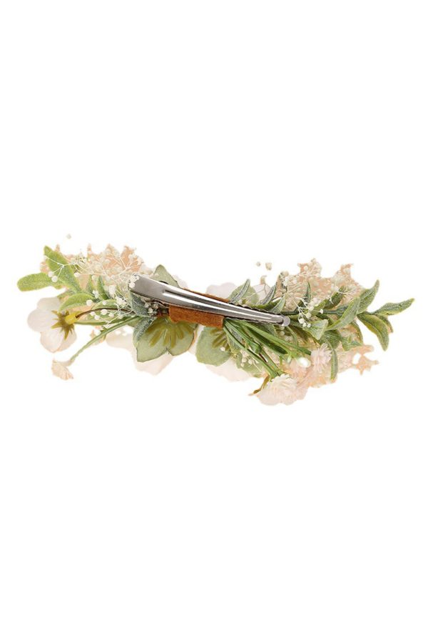 Witte Pols Corsage Floral Handgemaakte Armband Groen Haarkam Floral Bruids Zendspoel Verkauf – Bild 4