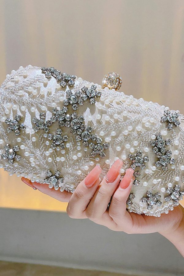 Sprankelende zwarte Rhinestone kralen partij koppeling Mode – Bild 4