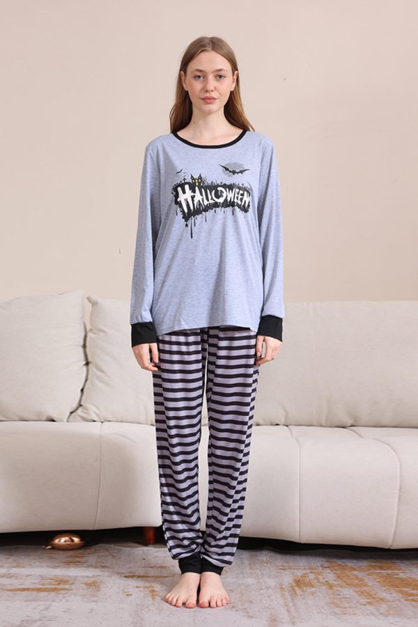Grijze Happy Halloween Family Pyjama Set Online – Bild 4