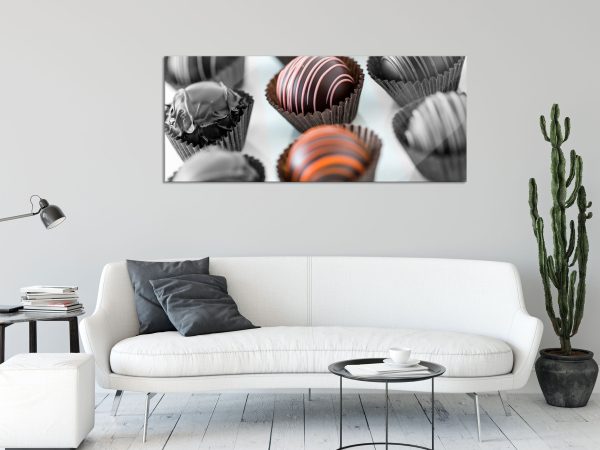 Bezaubernde Pralinen, Glasbild Panorama Rabatt – Bild 2