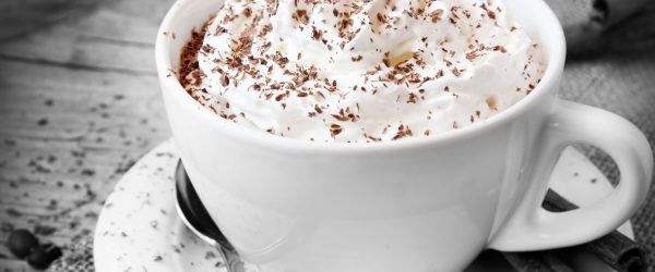 Kaffee mit Sahne und Zimt, Glasbild Panorama Mode – Bild 5