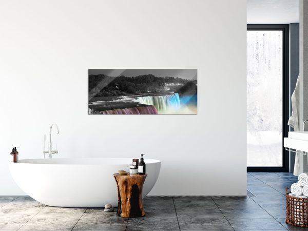 wunderschöne Niagara Fälle, Glasbild Panorama Im Angebot – Bild 4