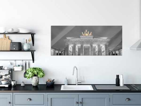 schönes Brandenburger Tor, Glasbild Panorama Online – Bild 3