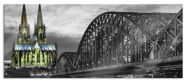 schöne brücke, Glasbild Panorama Online-Schn?ppchen