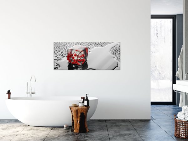 Gefrorene Vogelbeeren, Glasbild Panorama Online-Schn?ppchen – Bild 4