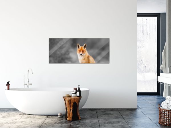 prachtvoller Fuchs, Glasbild Panorama Online-Verkauf – Bild 4