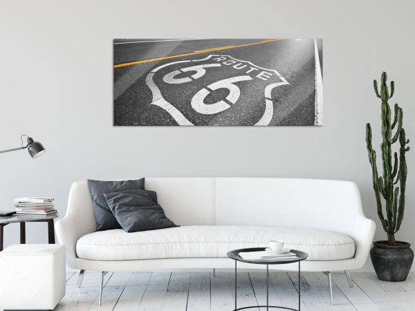 Hollywood Ortseingangsschild, Glasbild Panorama Angebot – Bild 2