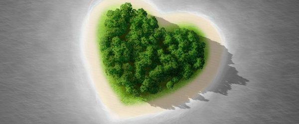 süße Herzförmige Insel, Glasbild Panorama Schn?ppchen – Bild 5